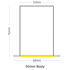 Space 50mm dims comparison V4B