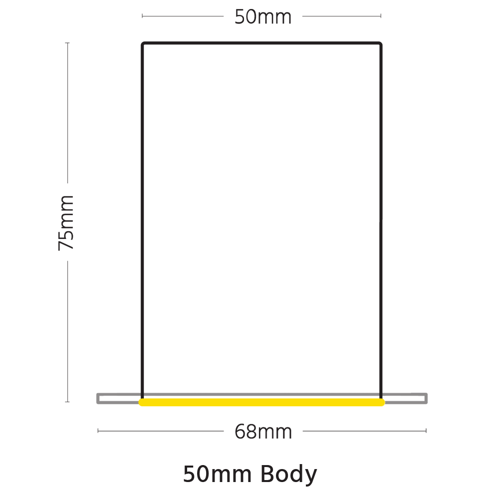 Space 50mm dims comparison V4B